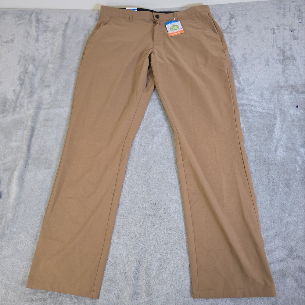 Columbia Pants Mens 36x32 Brown Sage Peak Chino Omni Shade Outdoors Gorpcore